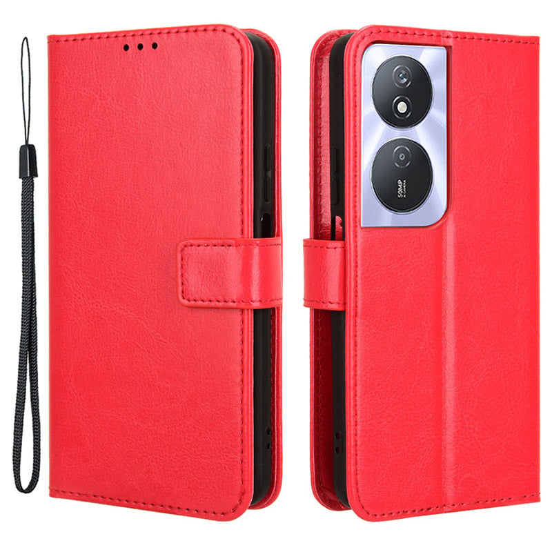 For Honor Play 50 Plus 5G / Play 8T 5G / X7b 4G / X7b 5G / 90 Smart Case Crazy Horse Texture Leather Wallet Stand Phone Cover - Brown For Honor Play 50 Plus 5G / Play 8T 5G / X7b 4G / X7b 5G / 90 Smart Case Crazy Horse Texture Leather Wallet Stand Phone Cover - Brown